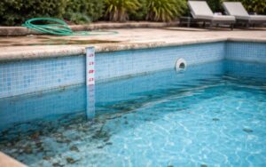 piscina pierde agua nivel bajo