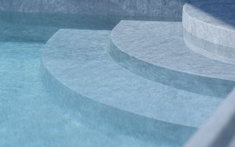 liner piscina acabado moderno diseño