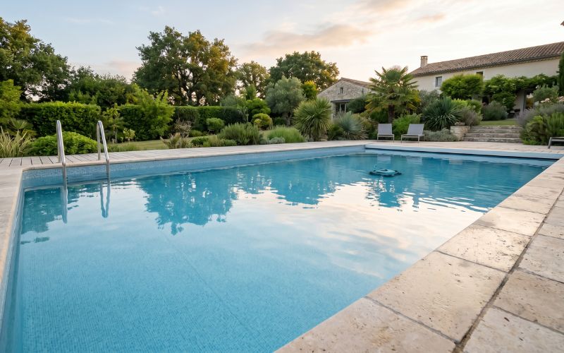 liner piscina cambio aspecto luz día