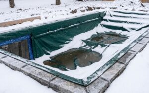 liner piscina invierno estado