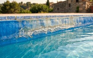 liner piscina linea flotación desgaste color