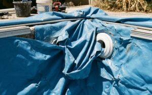 liner piscina mala colocación detalle ajuste