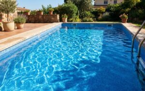 liner piscina reflejo luz diferencia tonalidad