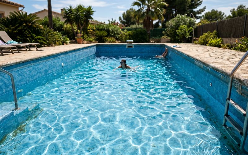 liner piscina uso diario desgaste