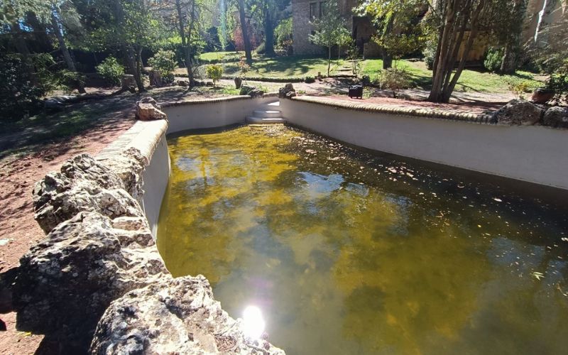 piscina antigua antes instalar liner