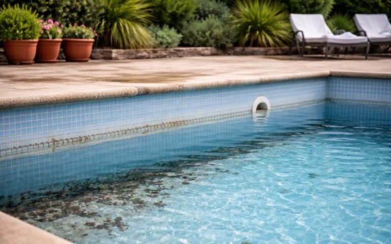 Por qué aparece la línea de flotación en el liner de la piscina
