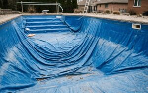 liner piscina arrugas tras vaciado