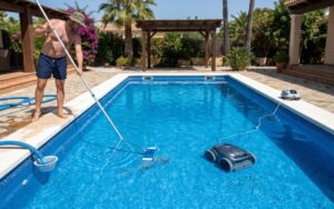 robot o limpiafondos manual liner piscina