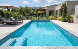 liner de piscina bien conservado con los años