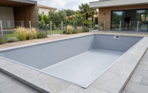 instalación profesional de liner en piscina moderna